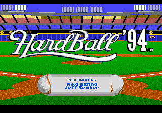 HardBall '94 (USA, Europe) Title Screen